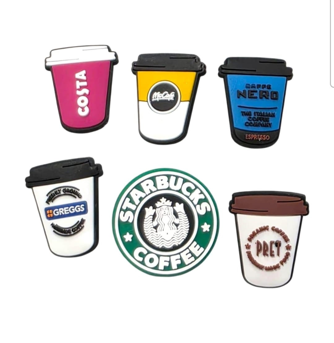 Coffee Croc Charms